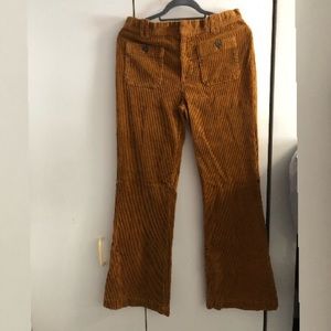 Orange/Brown Corduroy “Backwards” Pants